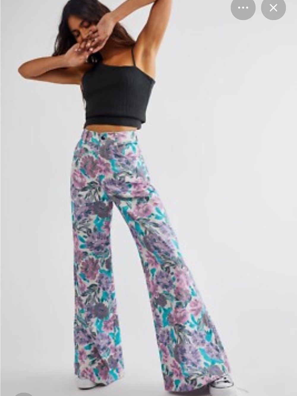 For Love and Lemons Tamara Floral Wide Leg Pants